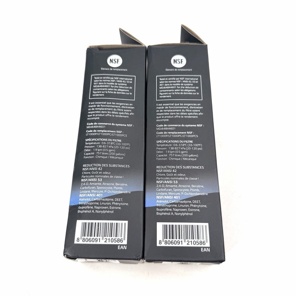 OEM LG LT1000P / PC / PCS Water Filter Replacement Cartridge - 2 Pack - Picture 2 of 6